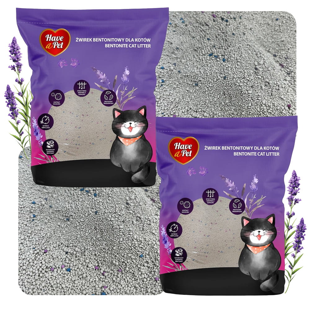 Żwirek Bentonitowy Lawendowy Have a Pet 5l